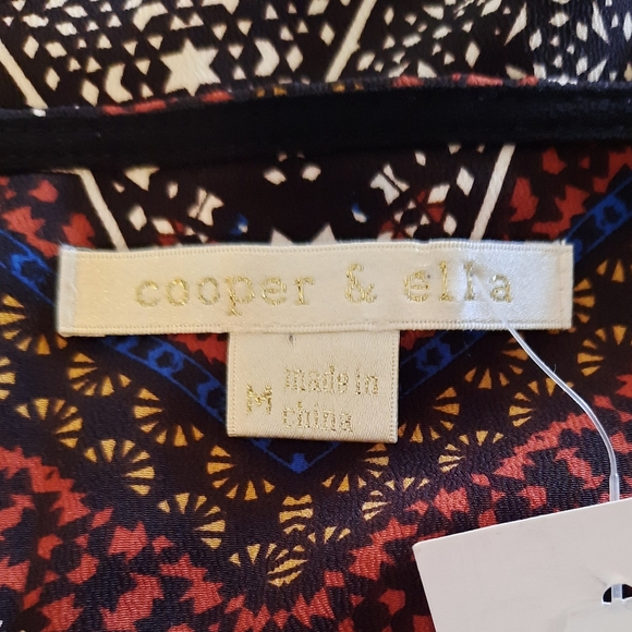 Cooper & ella Billie tie tribal top medium NWT *AH - Picture 6 of 6